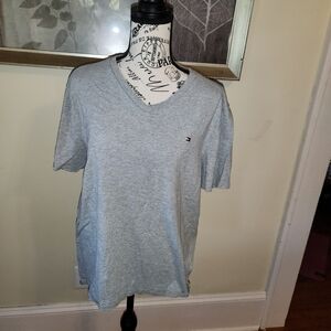 Tommy Hilfiger Gray Men's V-Neck Shirt